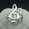 originality note ring for women and men,18k gold plated A favorite of musicians jewelry accessories