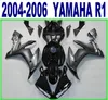 100% formsprutning Lägsta prisfeedningar för Yamaha 2004 2005 2006 YZF R1 Matte Black Motorcyccle Fairing Kit 04-06 YZF-R1 RY35