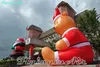 Christmas Mascot 5m/6m Giant Inflatable Bear Cartoon Animal Model Festival Red Bear with Hat For Park Decoration