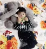 5 Renkli Fil Yastığı Bebek Bebek Çocuklar Uyku Yastığı Doğum Günü Hediyesi Ins Lomber Yastık Uzun Burun Fil Yumuşak Peluş 60x45x25cm