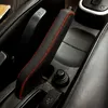 Housse de frein à main pour Nissan Tiida ancien modèle Housses de levier de frein à main en cuir véritable Décoration d'intérieur automatique Housses de voiture DIY Sleeve