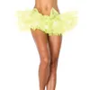 Модные цвета танцевать светодиодные мини -юбки Neon Fancy Rainbow Mini Tutu Fancy Costum