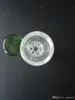 DFD14mm 18mm mannelijke glazen kommen glas water pijp fittingen handvat groen of blauwe kleur kom gratis verzending