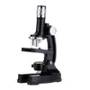 Freeshipping Kit microscopio educativo 1200X con proiettore LED Zoom 10-20X Oculare Studenti Scienza e istruzione Strumento biologico