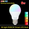 85-265V MILIGTE 2.4G 무선 E27 GU10 RGBW RGB + 쿨 화이트 RGB / WW RGB + 따뜻한 화이트 4W 6W 9W PAR30 LED 조명 Dimmable 전구 램프