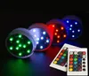 Luz LED submersível 12pcslot com bateria controlada com controle remoto RGB Multicolors Light for Table Vases Wedding Decoration3017421