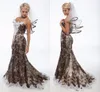 Lace Camo Wedding Dresses Trumpet Style Long Forest Camouflage Wedding Gowns Lace-edged Appliques Stylish Satin Bridal Dresses