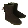 2016 atacado! Nova moda austrália clássico botas altas de inverno de couro real bailey bowknot mulheres bailey arco botas de neve sapatos de boot @ 885