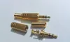 30pcs gold-plated 3.5mm 1/8" Stereo Male Audio Jack Plug connector