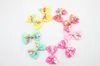 20 sztuk 2.5 "Ribbon Korker Hair Bow Clip Girl Fryzura Akcesoria Boutique Clip Cute Gymboree Styl Princess Hairpins dla dzieciaka HD3406