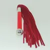 Red Leather Flirting Ass Spank Whip Fetish Flogger Slave Buttocks Adult Games Sex Toys For Couples