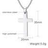 Wholesale Hot Classic Mens Cross Pendant Necklace 24" Stainless Steel Link Chain Necklace Statement Jewelry free shipping