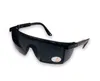 Hoge Kwaliteit Zwart Frame Verstelbare Werkplek Safety Shield Goggles Bescherming Lassen Eyewear Bril 12 stks / partij Gratis verzending
