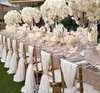 シンプルな安い椅子サッシシフォンの結婚式の椅子カバーロマンチックなブライダルパーティーの宴会チェアバック結婚式の好みの結婚式の供給速い出荷