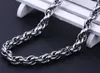 Ny Mellanöstern Style Silver Pure 316L Rostfritt stål Silver Oval Rope Chain Link Halsband i män smycken 9mm 200393927919