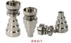 Universal Domeless Titanium Nail 10/14/18mm Macho e Fêmea Adaptador Ajustável Ti Nail 10mm14mm19mm 6 EM 1 GR2 Titanium Nail Bongos de Vidro