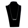 Collana personalizzata con nome personalizzato placcato oro 18 carati da donna quot Rachel quot Lettere con pendente personalizzato in acciaio inossidabile Nameplat6113667