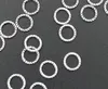 In Stock MIC Item 500pcs Tibet Silver Twisted Closed Jump Rings 8mm free shipping For Jewelry Making Findings