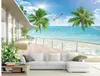 Papier peint mural papier peint plage paysages TV toile de fond 3D papier peint mural autocollant mural papier peint papel de parede201513779452941