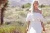 Hot Sale Country Wedding Dresses Bohemian Boho Bridal Gowns Off the Shoulder Portrait Sweep Train Garden Brides Formal Wear