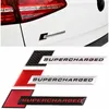 Alüminyum etiketler SUPERCHARGED Çıkartması Amblem Badge Sticker için Volkswagen Audi A3 A4 A5 A6 Q3 Q5 Q7 S4 S6 TT TTS R8 RS7 S4 Araba Styling