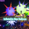 3 m aufblasbarer Sternballon mit LED-Beleuchtung für Party- und Bühnendekoration