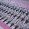 Wholesale-2015 Popular 60pcs Professional Black Man-made Makeup Individual Cluster Eye Lashes Grafting Fake False Eyelashes