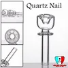 Quartz Nail Daisy Style with 4 Splits Small Cowl Fits 19mm Universal Domeless Joint glass bong