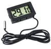 Mini Thermometer Kleine digitale LCD-combo Sensor Wired Aquarium Thermometer Vriezer Thermometer -50 ~ 110C Controller GT Black