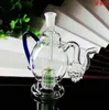 hookah Small thick glass teapot type convenient hand is high 11CM wide 6CM color random delivery wholesale large better