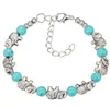 bracelet hibou turquoise