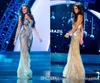 Vestido Miss Universo Zuhair Murad Arabskie suknie wieczorowe Suknie Złota strona Złota Złota Złota Kryształowy koraliki koronkowy Tiul Tiul Sukienki Celebryty 4033278