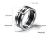8mm Two Tone Classic Three in One Cross Rings in Stainless Steel Combination Rings