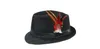 New Summer Trilby Fedora Hats Straw with Feather for Mens Fashion Jazz Panama Beach hat 10pcs/lot