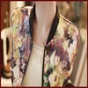 Partihandel- 2022 Fashion Spring Autumn Fahion Women Stand Collar Long Sleeve Zipper Floral Printed Bomber Jacket1