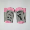 women funny words printed letters socks If You Can Read This Bring Me Chocolate cotton christmas socks