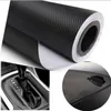 127X30 cm 3D Nero Fibra di Carbonio Pellicola Vinile Fibra di Carbonio Car Wrap Foglio Rotolo Strumenti di Pellicola Adesivo Decalcomania car styling1631254