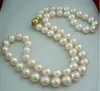 Natural 8-9MM White Akoya Pearl Necklace 17" 14K GP