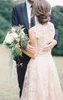 2020 Vintage Modest Elegant Reem Acra Bridal Dress Appliques Blush Wedding Dresses V Neck A Line Graceful Tulle Bride Gowns