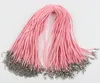 100pcs/lot 106Colors New Fashion Soft Velvet Cord Necklaces Chains With Lobster Clasps 2.7mm Wide Jewelry Findings & Components