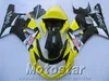 ABS пластик обтекатель комплект для SUZUKI GSX-R600 GSX-R750 2001-2003 K1 GSXR 600 750 желтый черный новый обтекатели набор 01-03 EF2