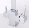 Rolya Cubix Tri Flow Kitchen Faucet Ro Water Reverse Sink Mixer Chrome Square Style 3 Way Water Filter Tap