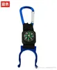 Hot Sale Colorful Multifunctional Carabiner Keychain Kettle Chain With Compass Hiking Outdoor Sports Camping Travel Supplies Free Shipping