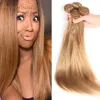 Nyaste brasilianska Virgin Hair Weave Straight Obehandlat Malaysiska Peruanska Human Hair Partihandel Väft Bästa kvalitet Hårväv 3st / Lot