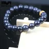 Bracelet en pierre naturelle à la mode, en pierre de sable bleu, 6mm, 8mm, 10mm, pour femmes et hommes, symbole de Courage, cadeau de noël, 8905352