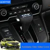 QCBXYYXH Car Styling Collari cambio in pelle PU Pomello cambio automatico Copertura per Honda CRV CR-V 2017 2018