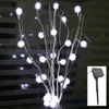 Solar Led Christmas Light Snow Ball Tree Branches Light 25 stks Maomao Bal LEDs 50cm Hoogte Regendicht Outdoor