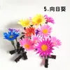 Wholesale-50pcs/lot 2015 heiße Designs Haarnadel lustige Sojasprossen Blumenclips Kopf lange Haare sprießen weibliche Hand Fabrik Großhandel