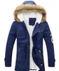 Men S Kledingjack Heren Warm parka bont kraag in de winter Dikke dikke jas