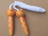 100pcs/lot Free Shipping Kids Wood Skipping Jump Rope Wooden Cartoon Animals Toy For Party Favor Supply Fitness